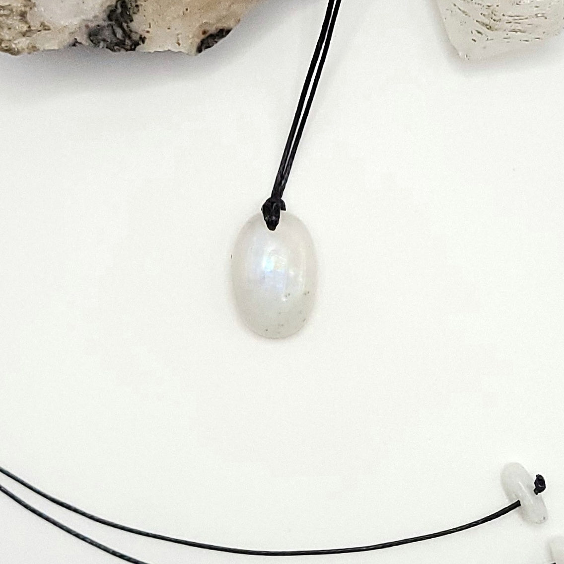 Adjustable Moonstone Crystal Necklace