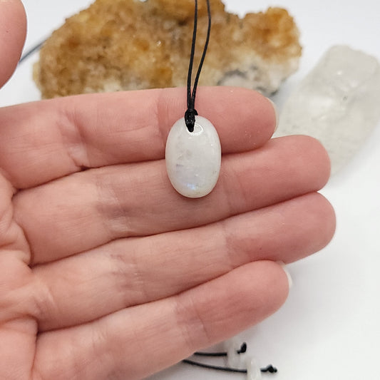 Adjustable Moonstone Crystal Necklace