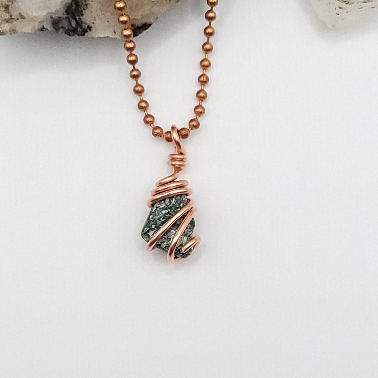Seraphinite Crystal Necklace in Copper
