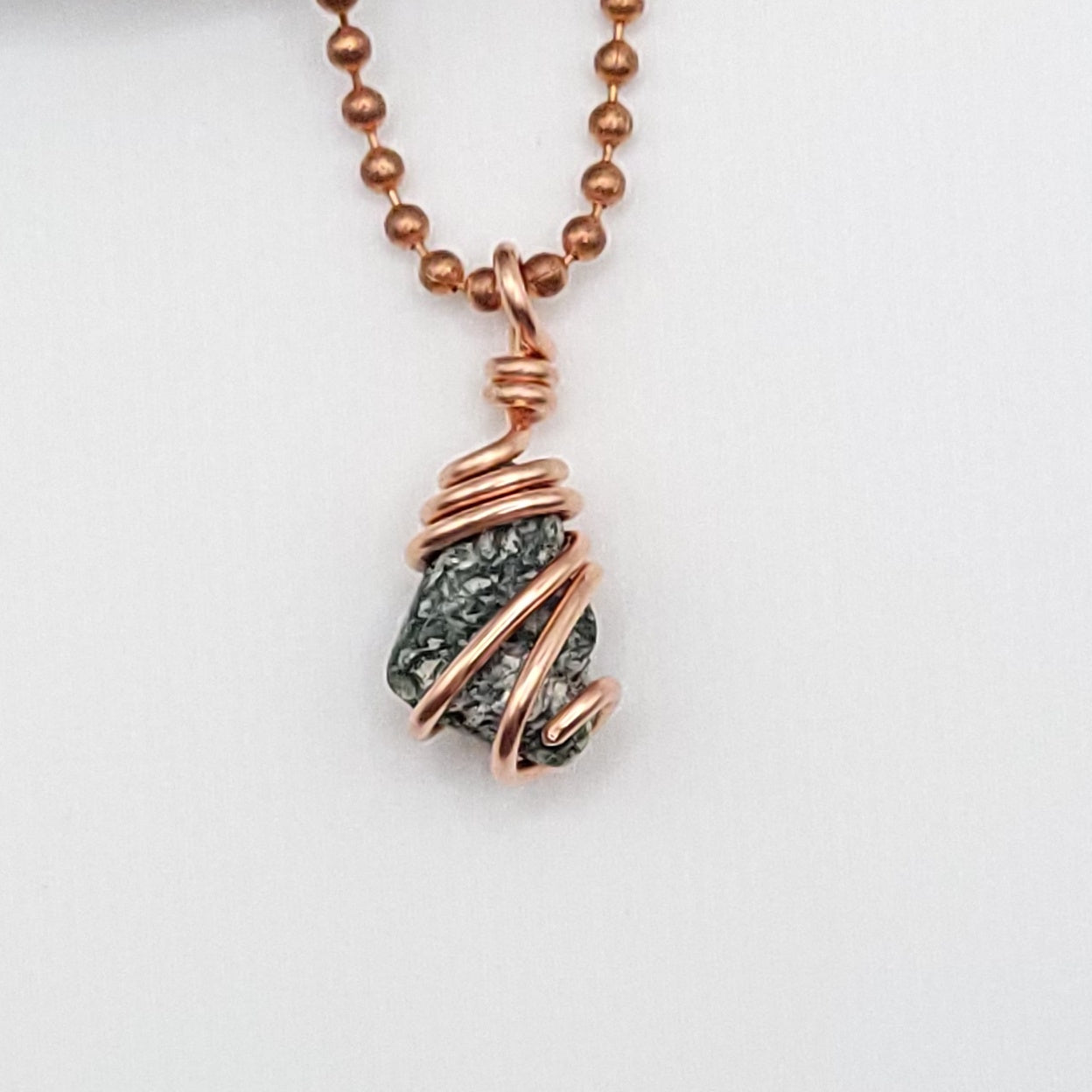 Seraphinite Crystal Necklace in Copper