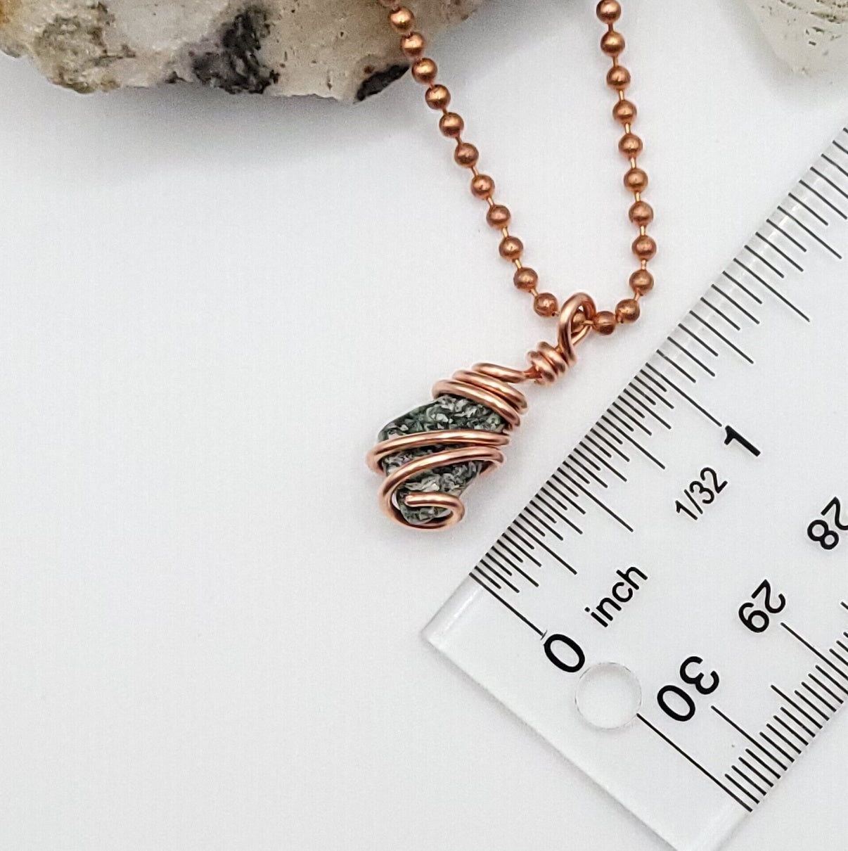 Seraphinite Crystal Necklace in Copper