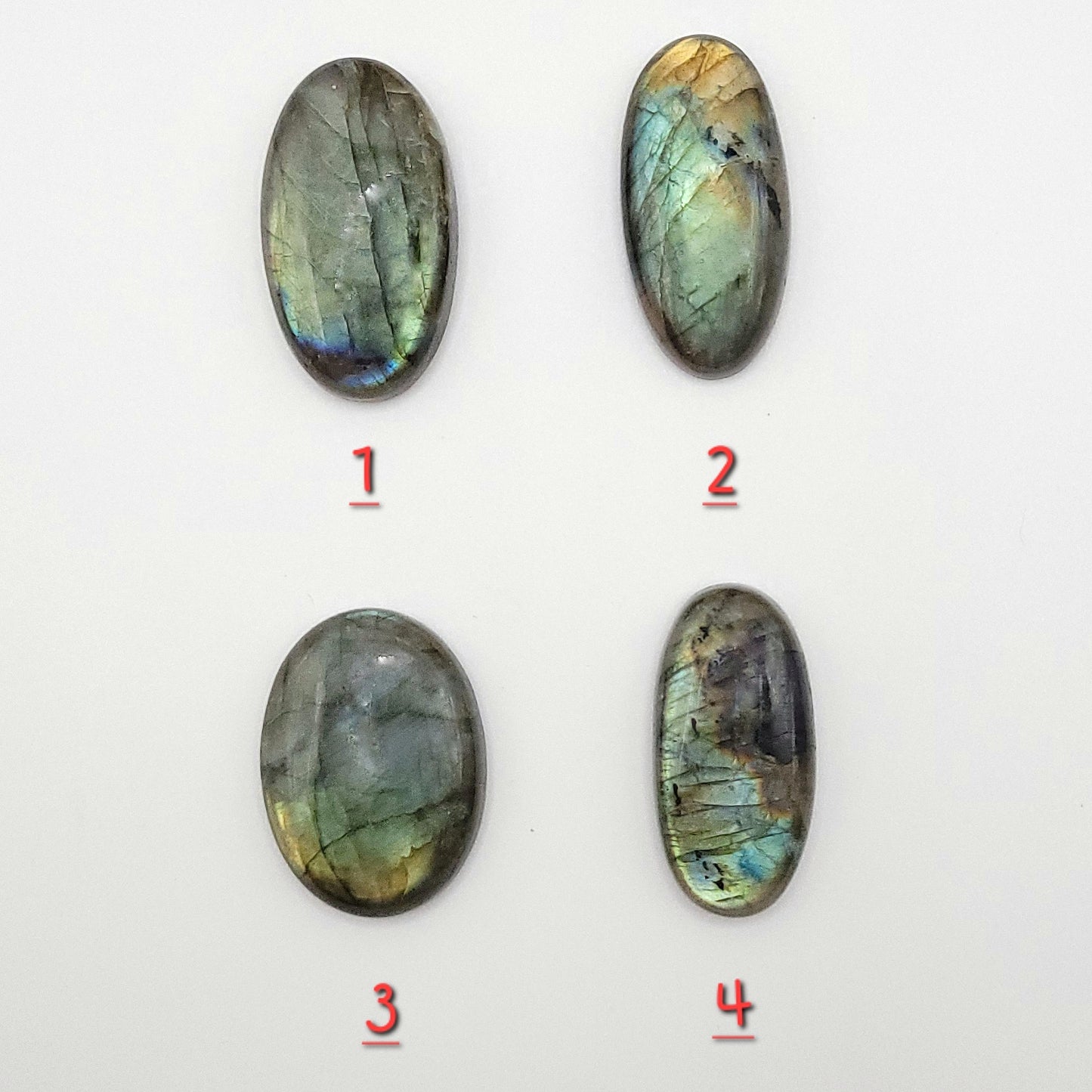 Labradorite Oval Crystal Necklace in Copper