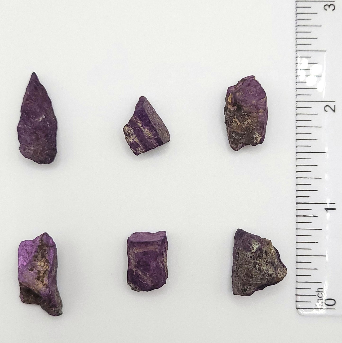 Raw Purpurite Necklace in Gold - Crystal for Inner Power