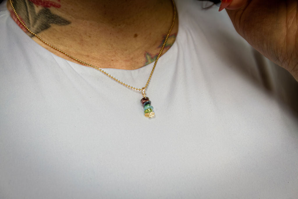 Build Your Custom Crystal Necklace in Gold