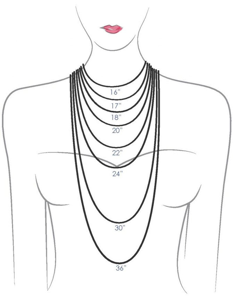 diagram for necklace lengths