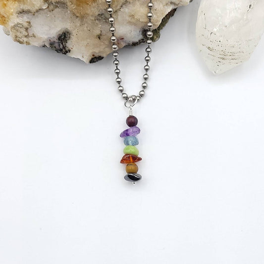 Aquarius Chakra Necklace, Zodiac Aquarius Pendant, Zodiac Chakra Jewelry, Chakra Pendant, Crystal Gift