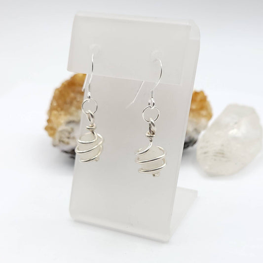 Rainbow Moonstone Dangle Earrings, Sterling Silver Dangle Earrings, Crystal Dangle Earrings, Moonstone Drop Earrings