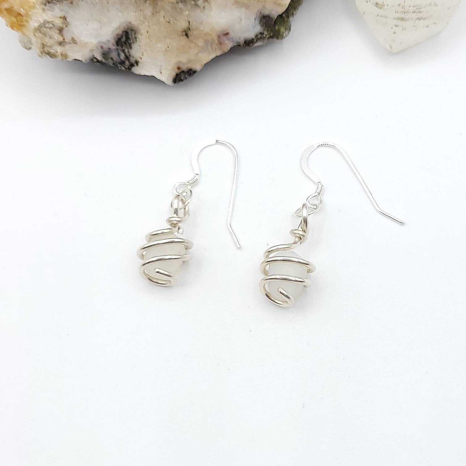 Rainbow Moonstone Dangle Earrings, Sterling Silver Dangle Earrings, Crystal Dangle Earrings, Moonstone Drop Earrings