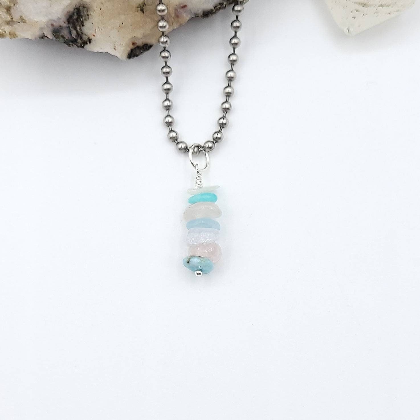 Custom Calming Crystal Necklace, Build Your Own Crystal Necklace