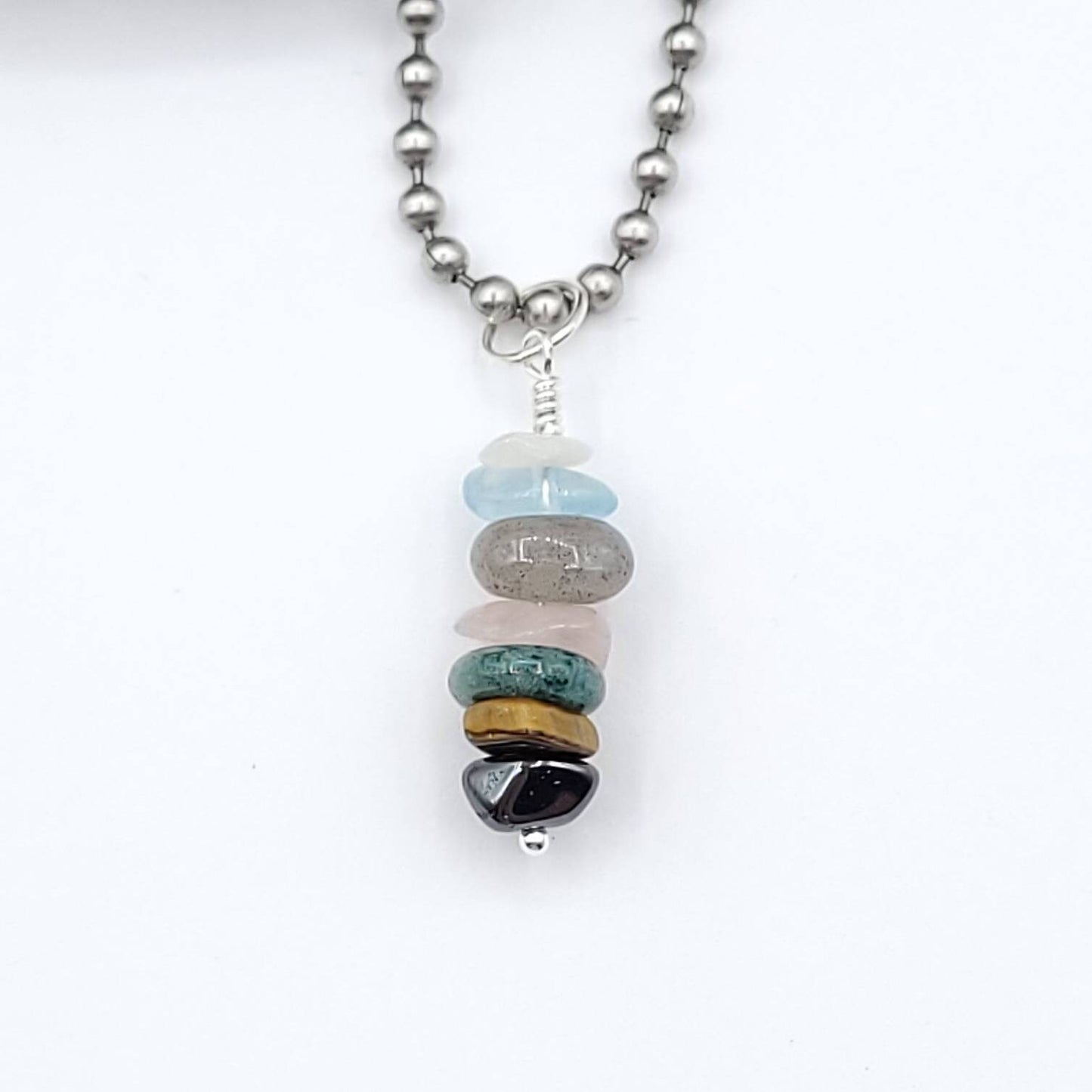 Custom Balancing Crystal Necklace, Build Your Own Crystal Necklace, Customized Crystal Pendant