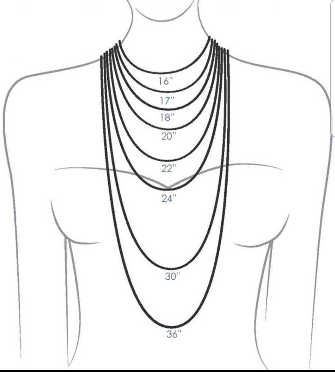 necklace length diagram
