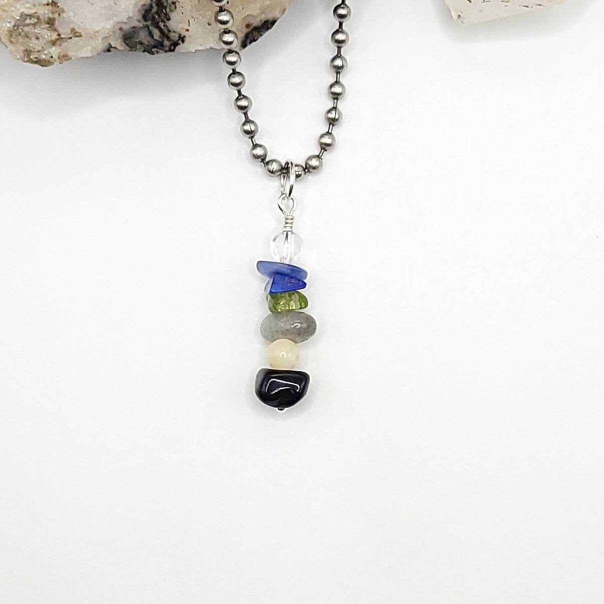Sagittarius Chakra Necklace, Zodiac Sagittarius Pendant
