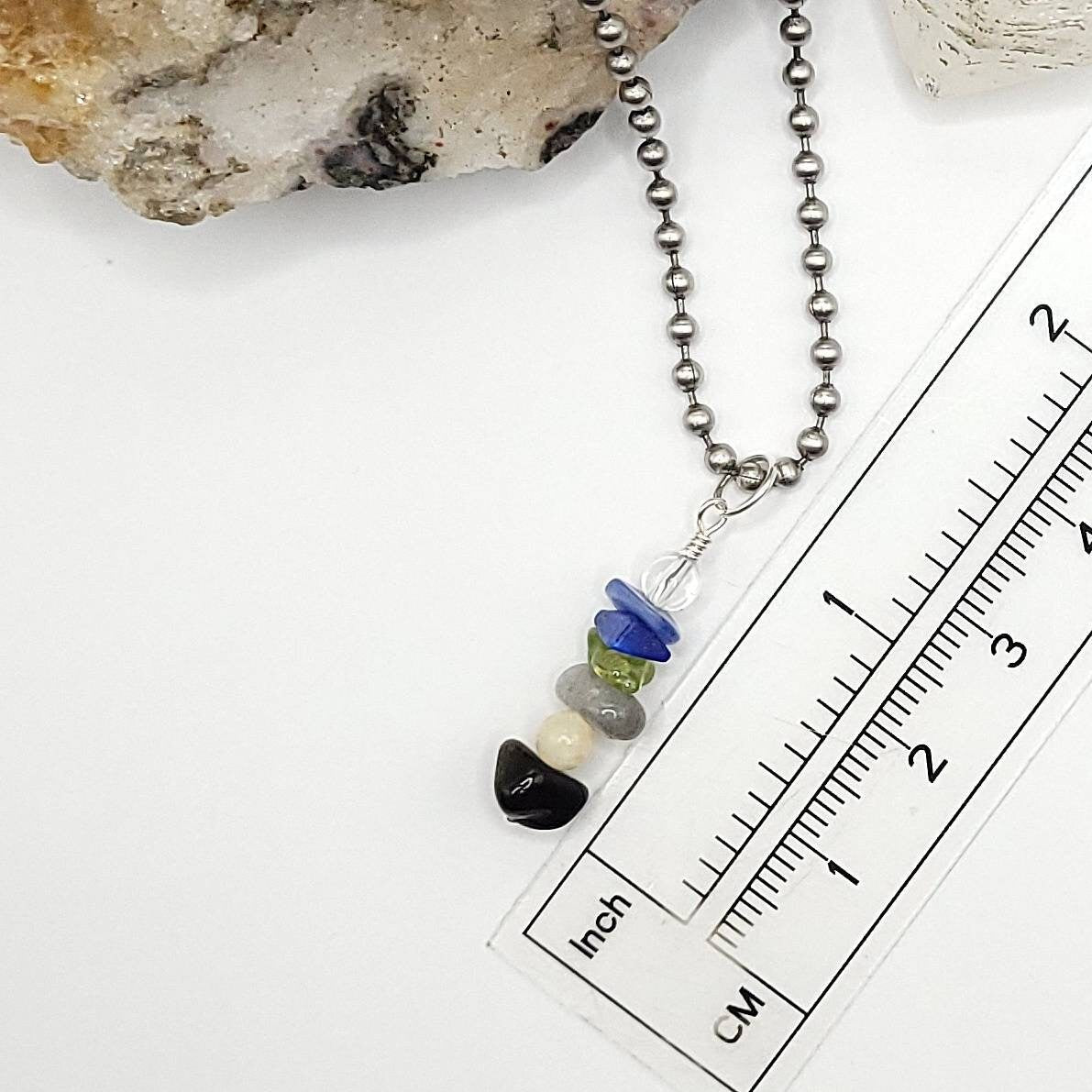 Sagittarius Chakra Necklace, Zodiac Sagittarius Pendant