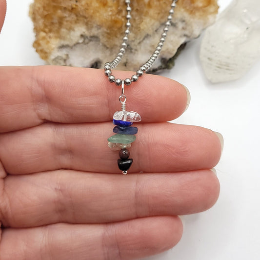 Aries Chakra Necklace, Zodiac Aries Pendant, Chakra Jewelry, Aries Gift
