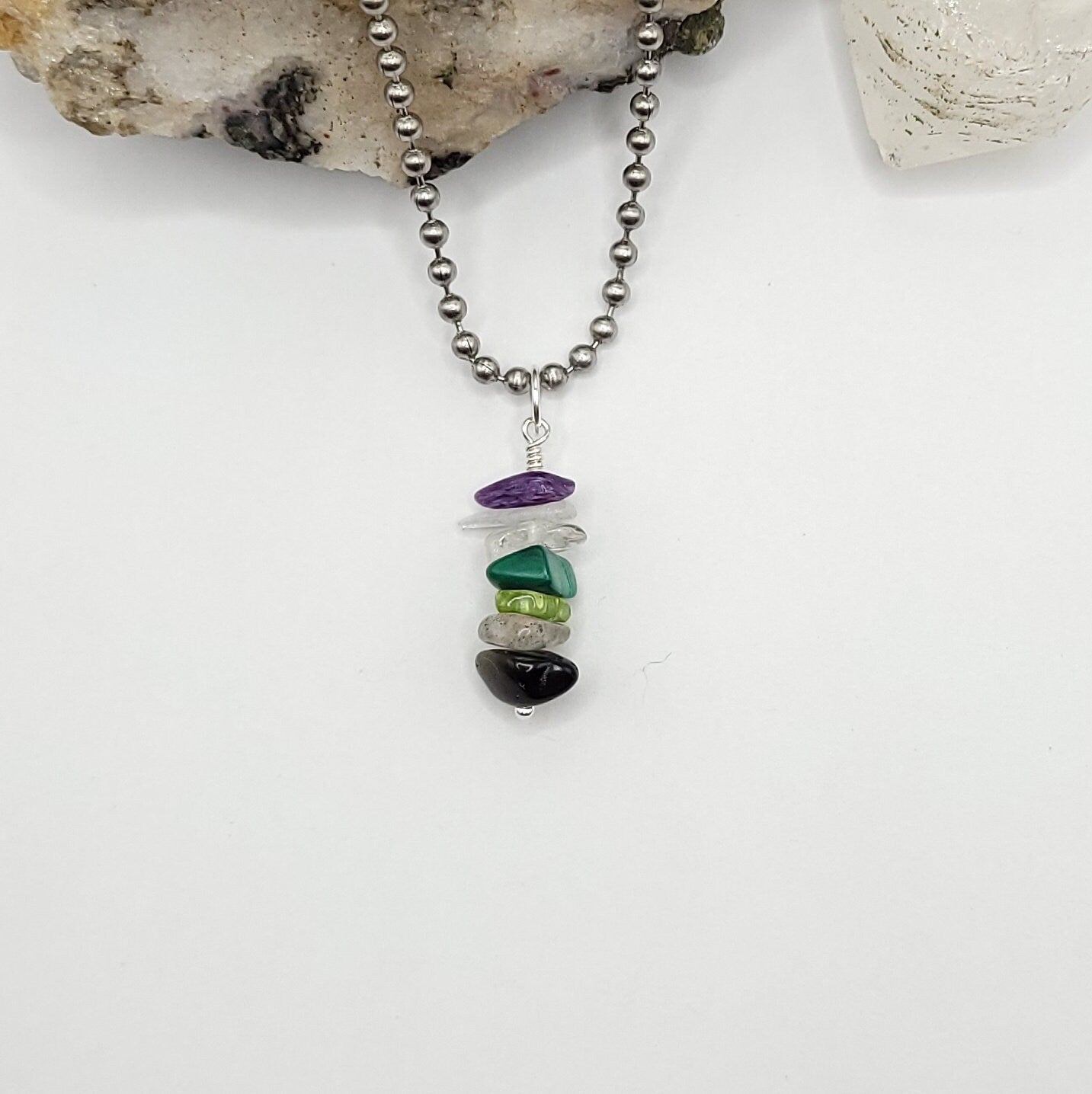 Scorpio Chakra Necklace, Zodiac Scorpio Pendant, Chakra Pendant, Scorpio Necklace