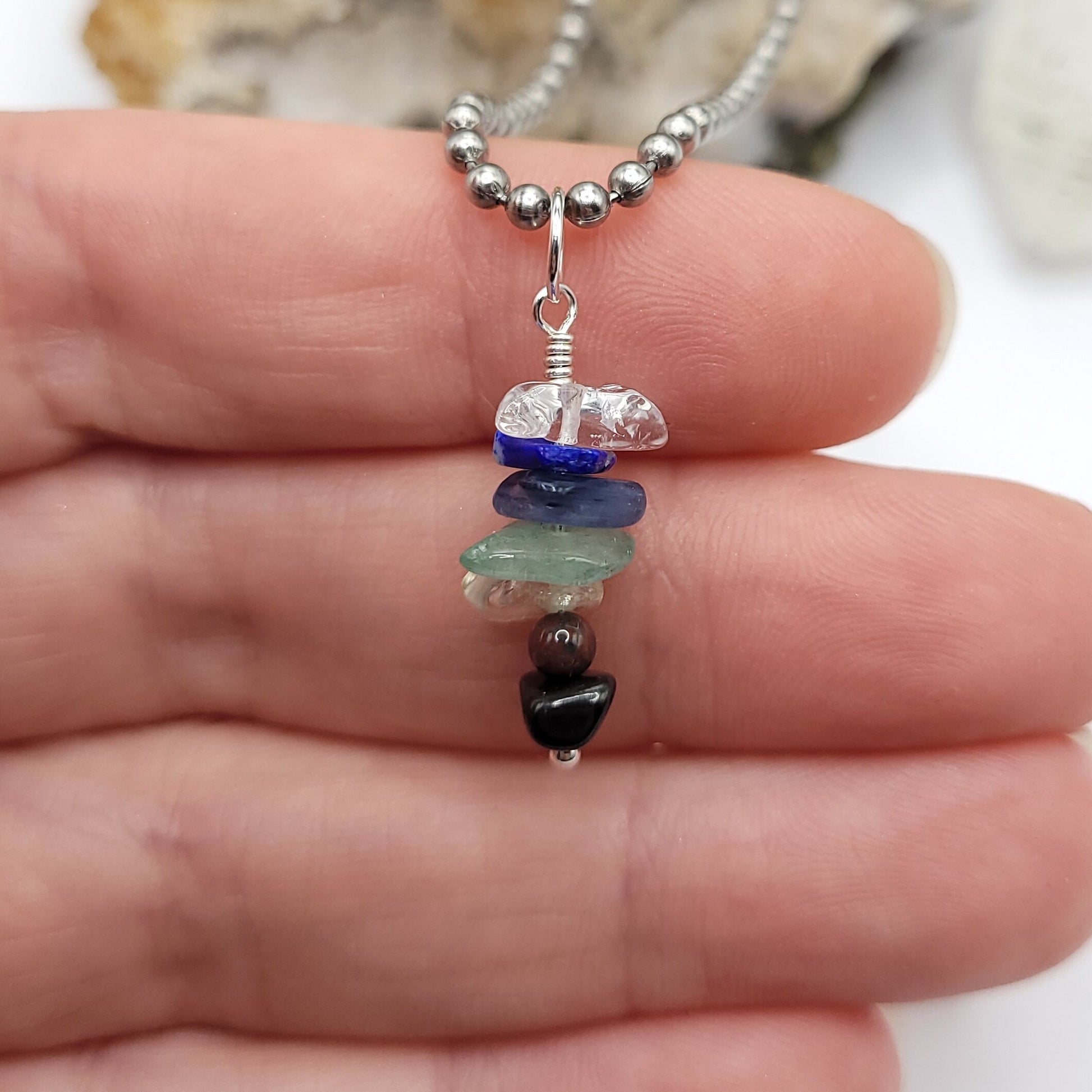Aries Chakra Necklace, Zodiac Aries Pendant, Chakra Jewelry, Aries Gift