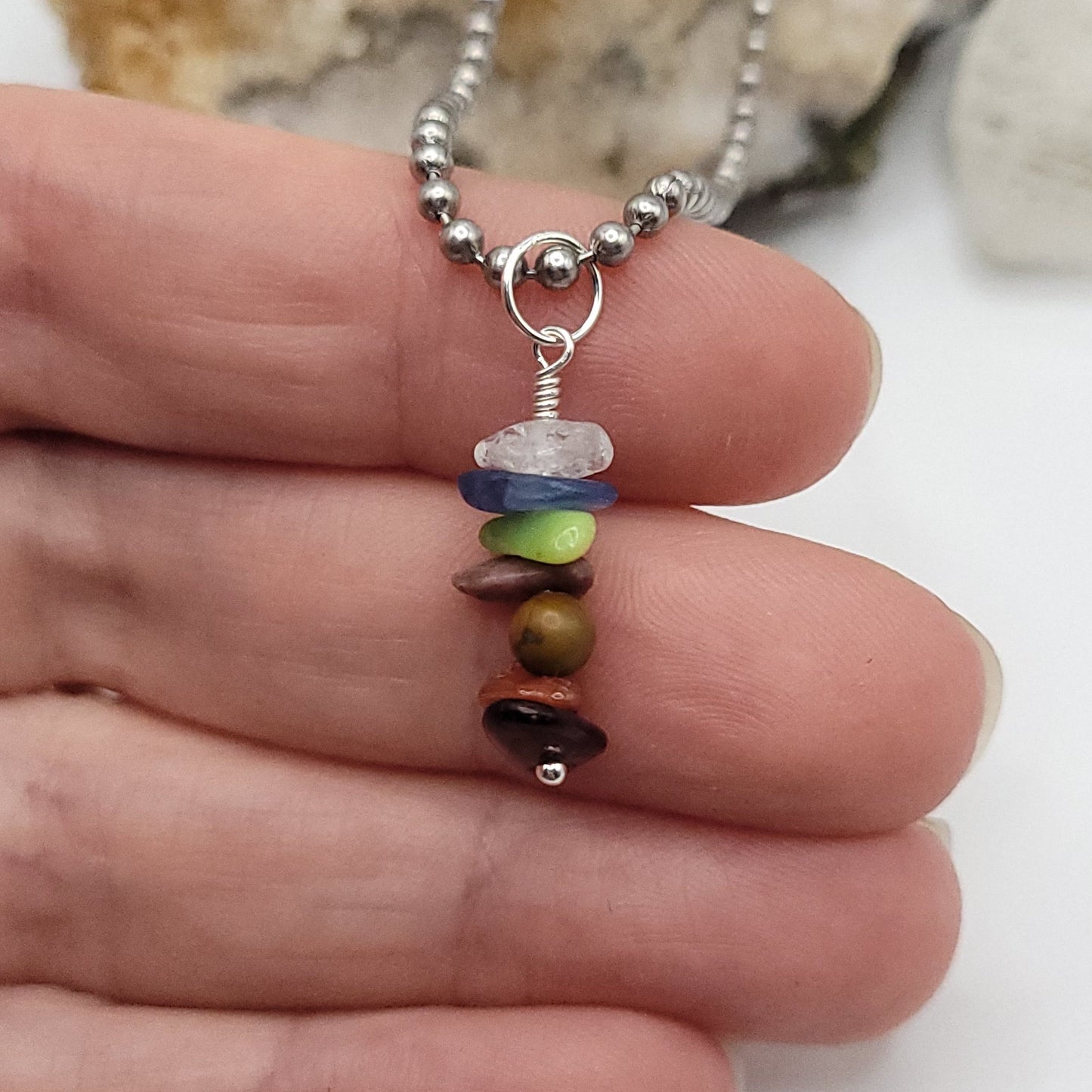 Taurus Chakra Necklace, Crystal Healing Taurus Pendant, Chakra Pendant, Zodiac Chakra Necklace , Crystal Necklace