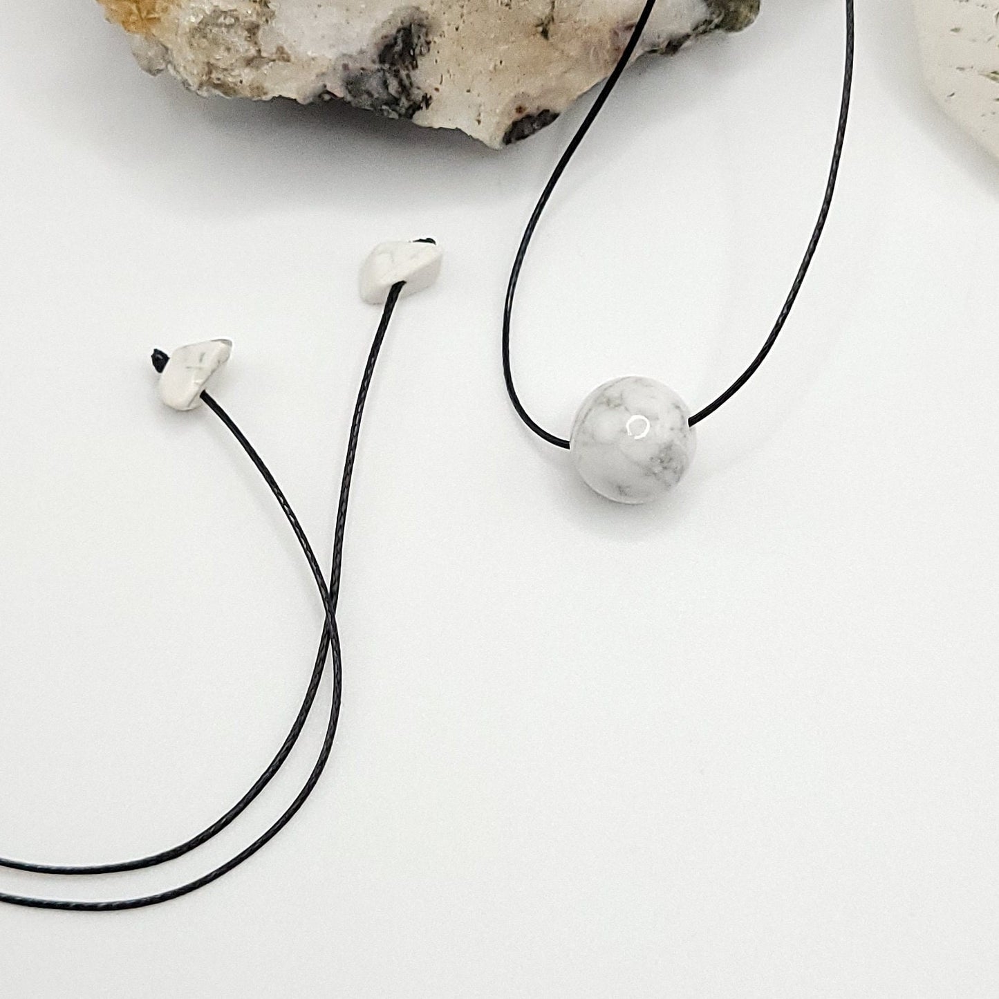 Adjustable Howlite choker