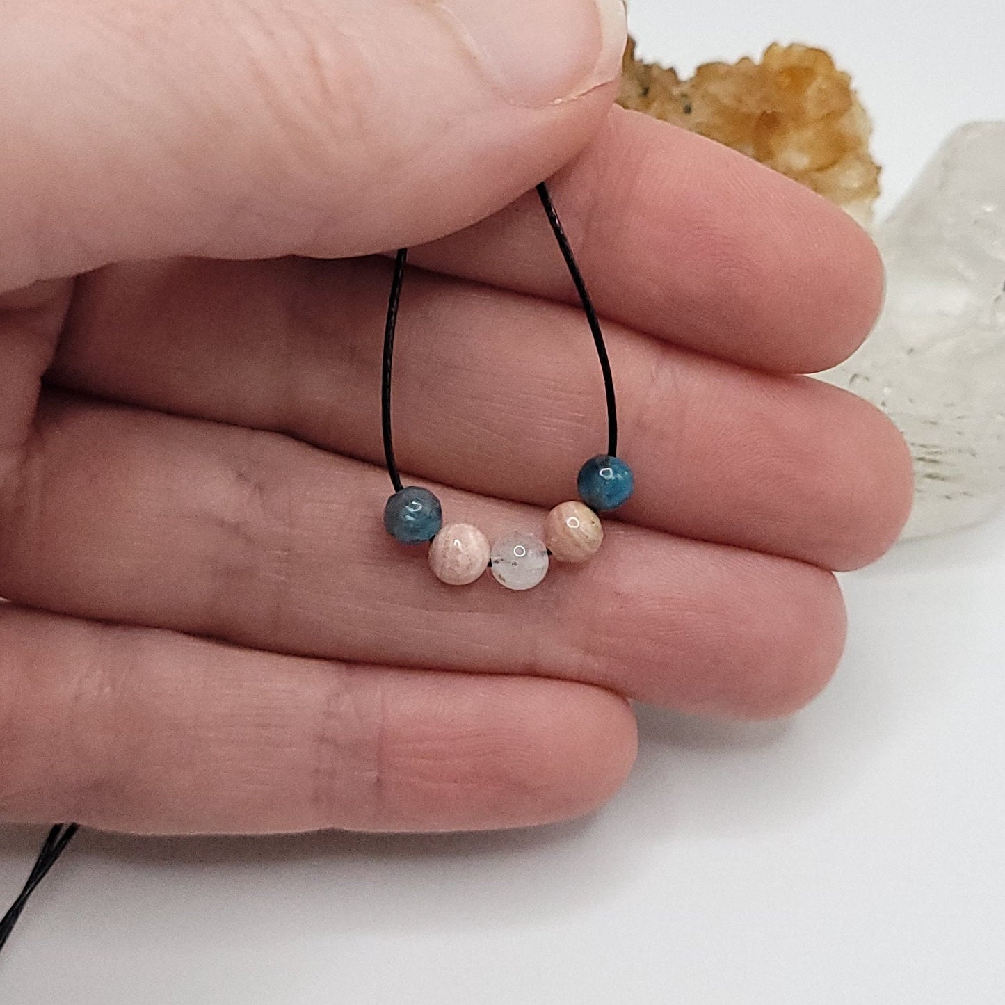 Transgender Pride Necklace, Adjustable Trans Pride Crystal Choker
