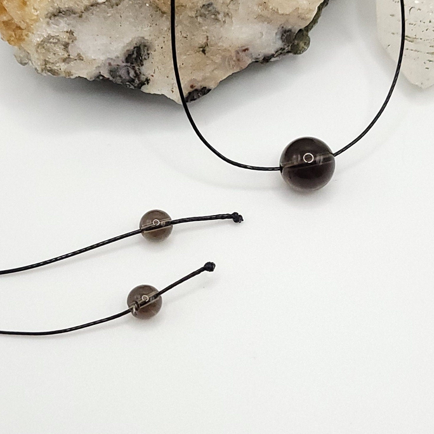 Adjustable Smoky Quartz Necklace