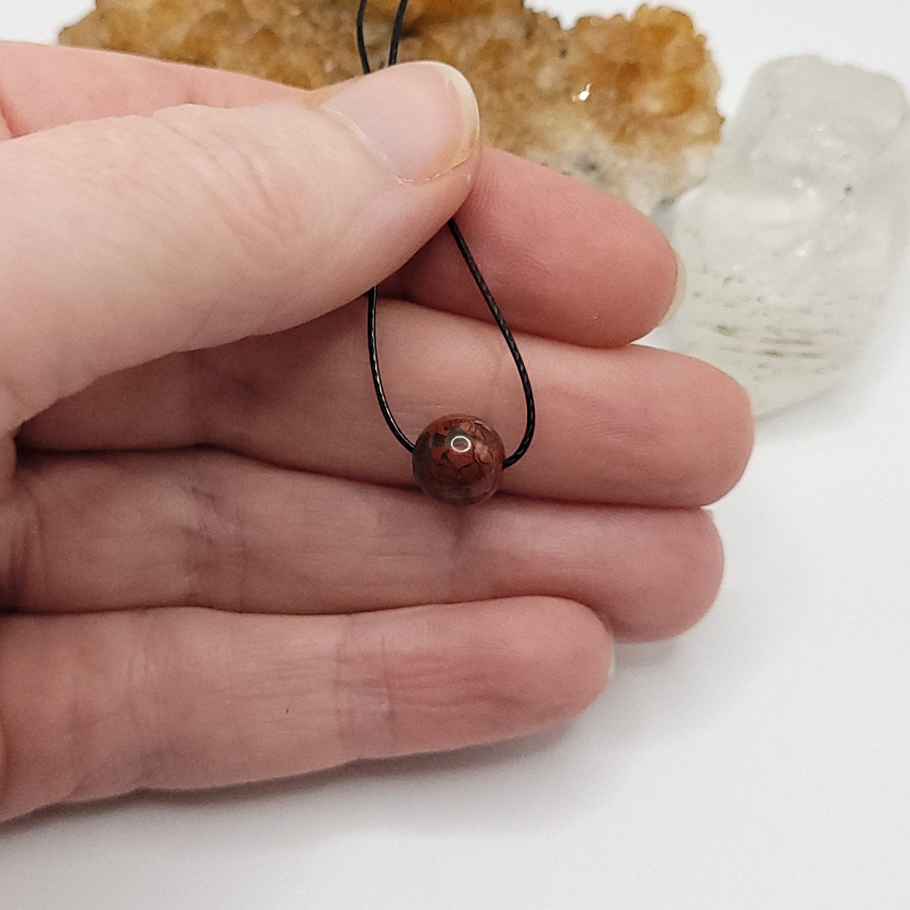 Adjustable Brecciated Jasper Necklace