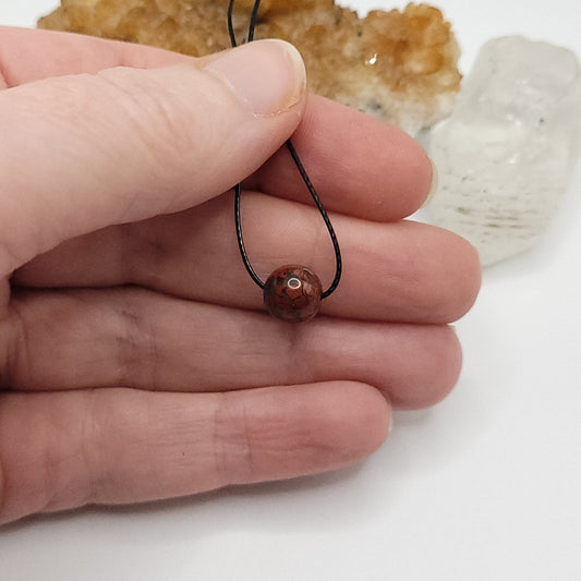 Adjustable Brecciated Jasper Necklace