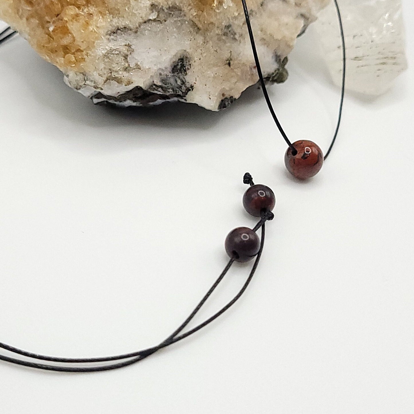 Adjustable Brecciated Jasper Necklace