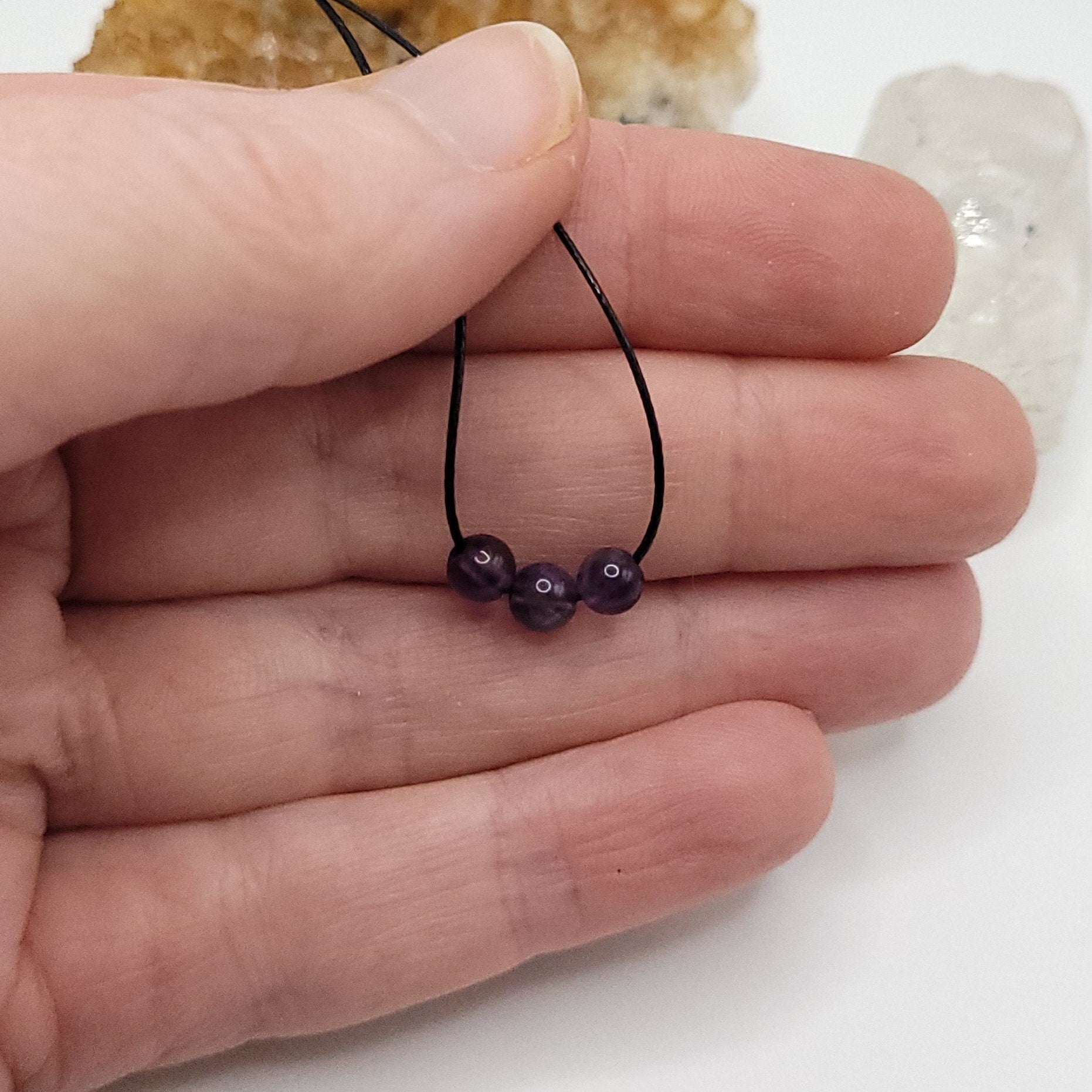 Adjustable Amethyst Necklace