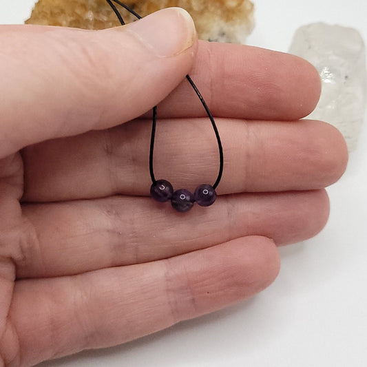 Adjustable Amethyst Necklace