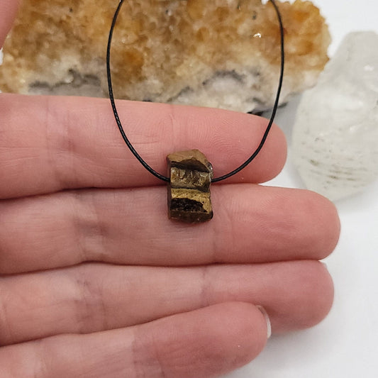 Adjustable Raw Tiger's Eye Necklace