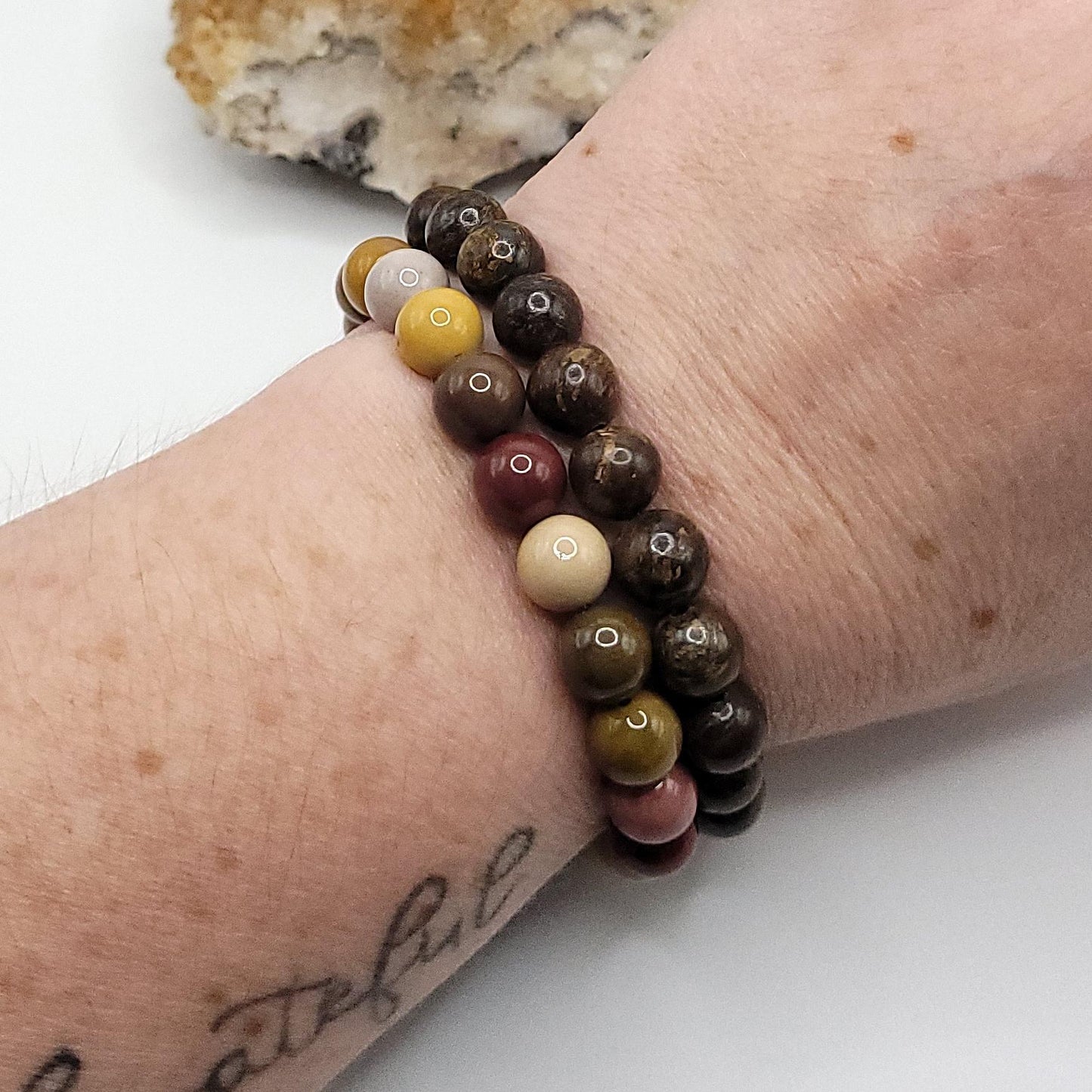 Bronzite Crystal Stretch Bracelet