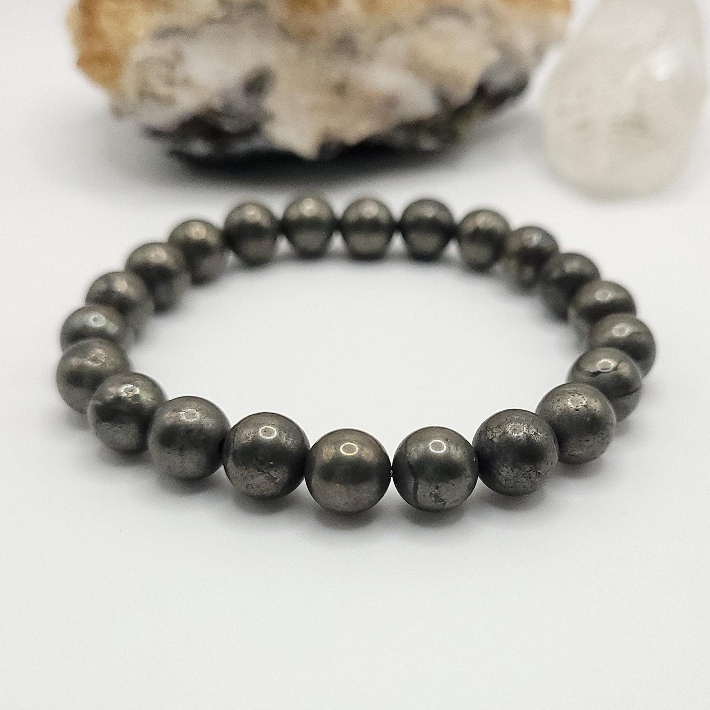 Pyrite Crystal Stretch Bracelet