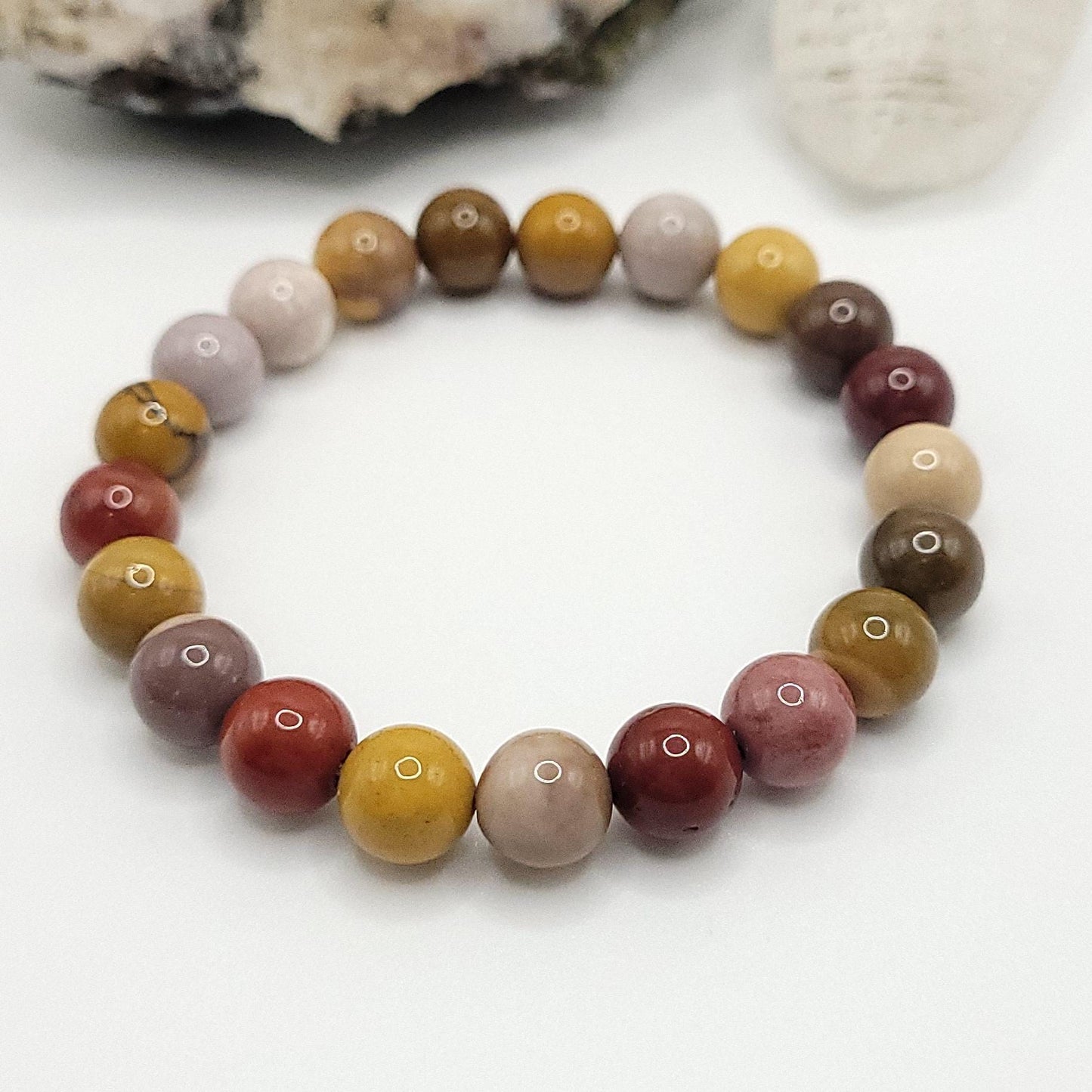 Mookaite Jasper Crystal Stretch Bracelet