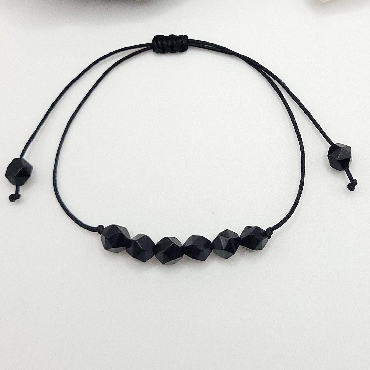 Adjustable Onyx Crystal Bracelet