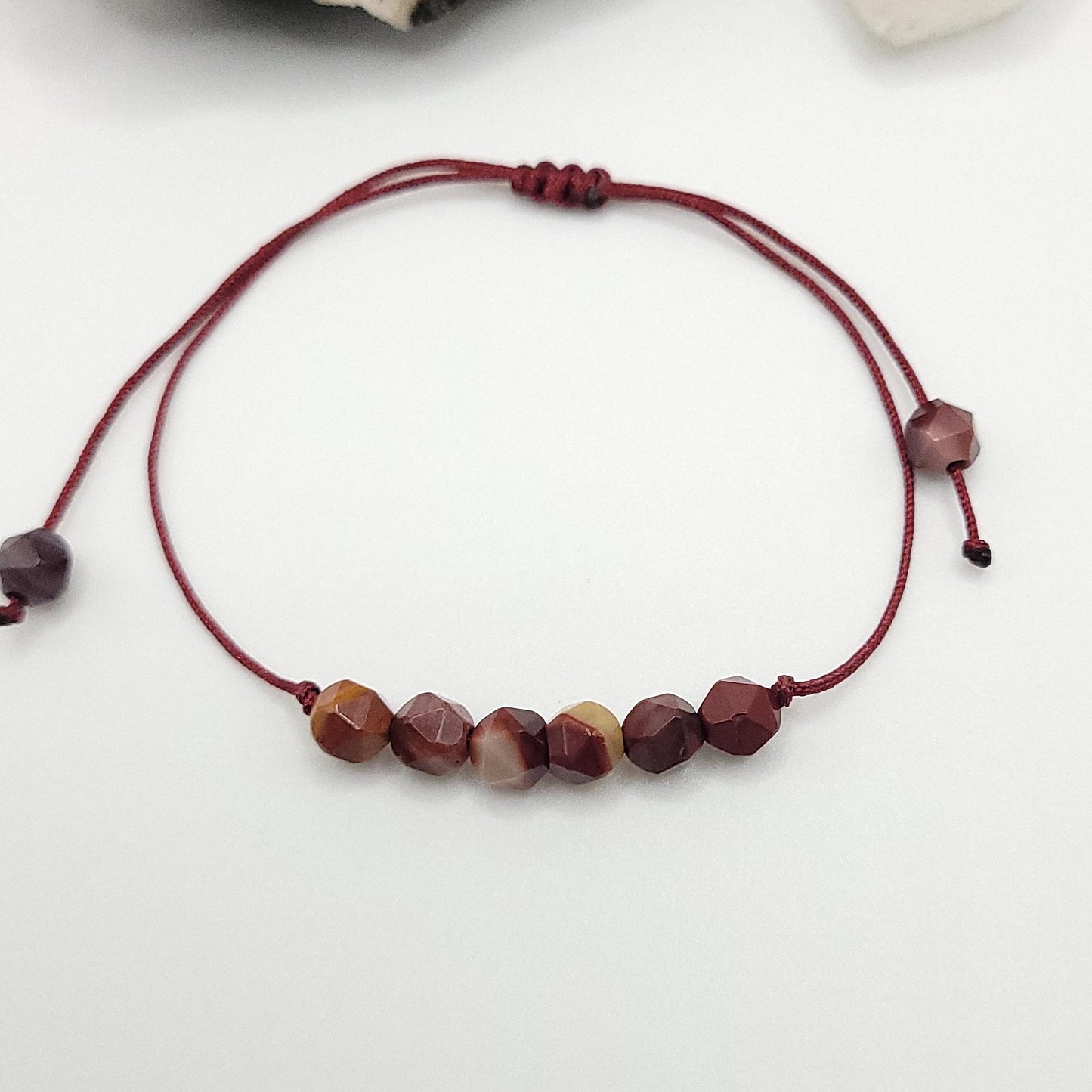 Adjustable Mookaite Jasper Crystal Bracelet