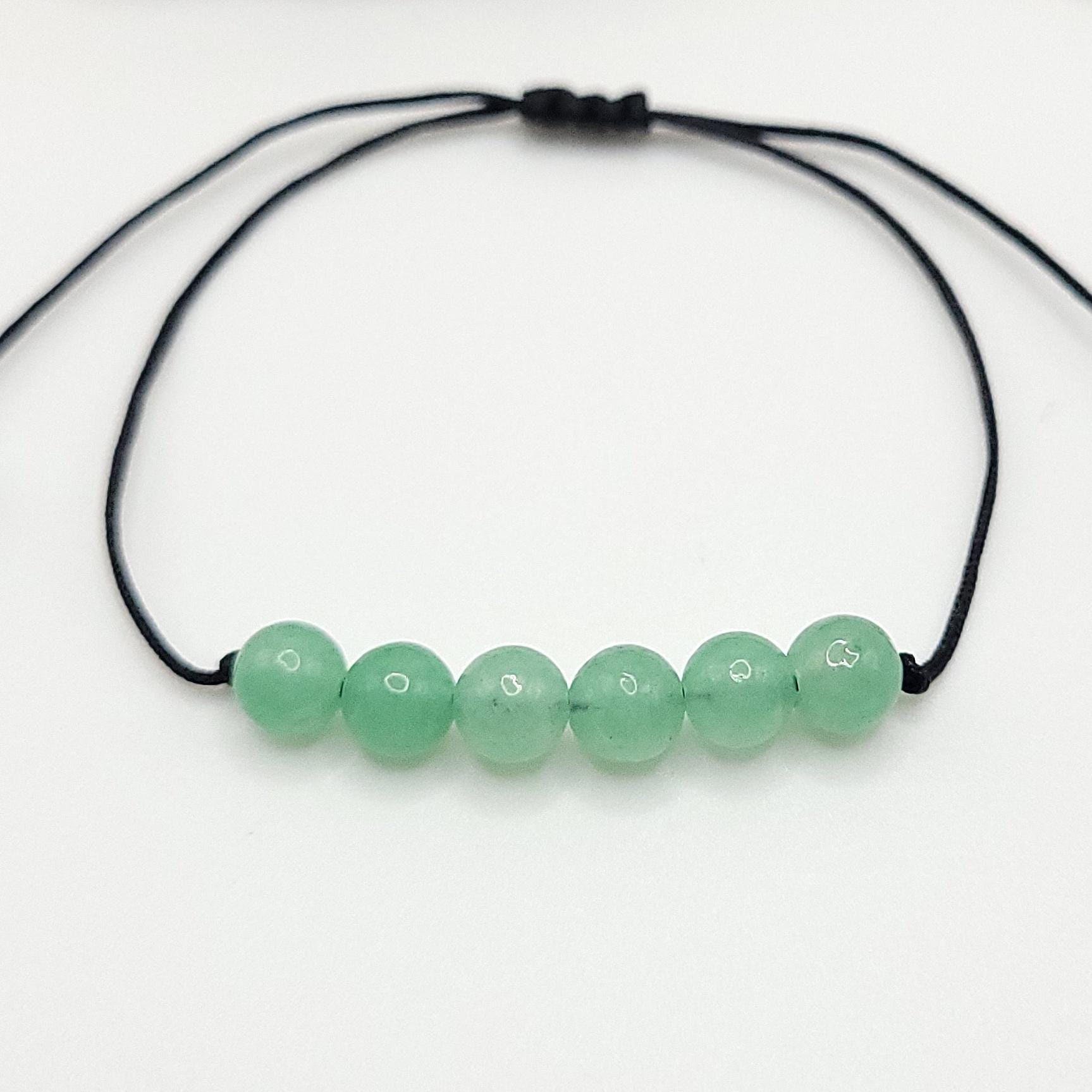 Adjustable Green Aventurine Crystal Bracelet