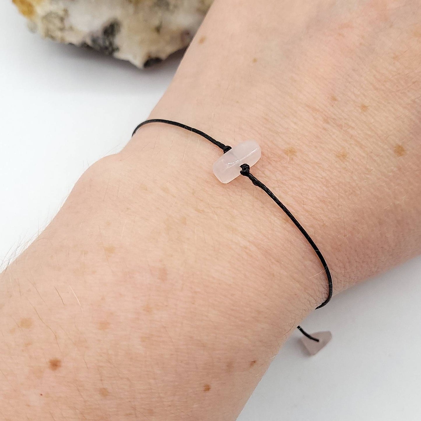 Rose Quartz Bracelet | Promotes Self Love, Unconditional Love, Romantic Love and Opening of the Heart Chakra