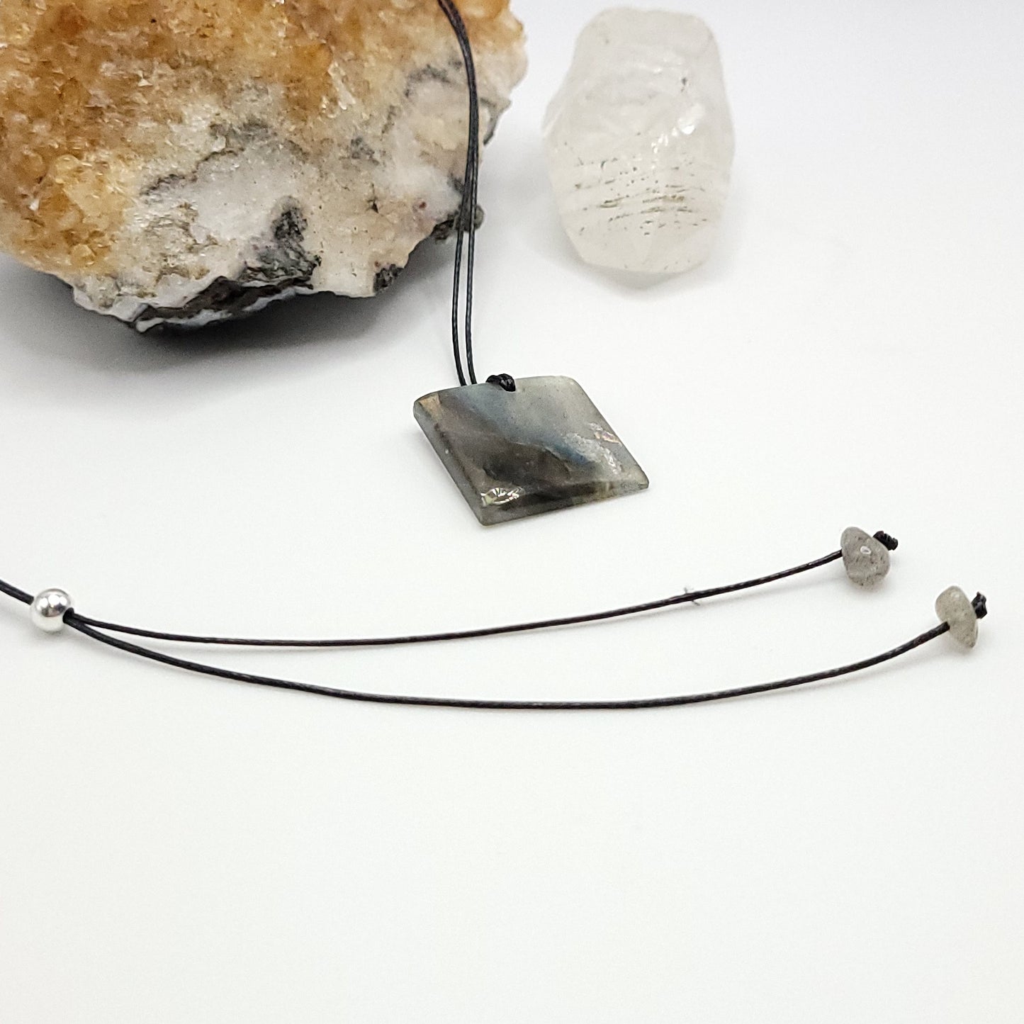 Adjustable Labradorite Crystal Necklace