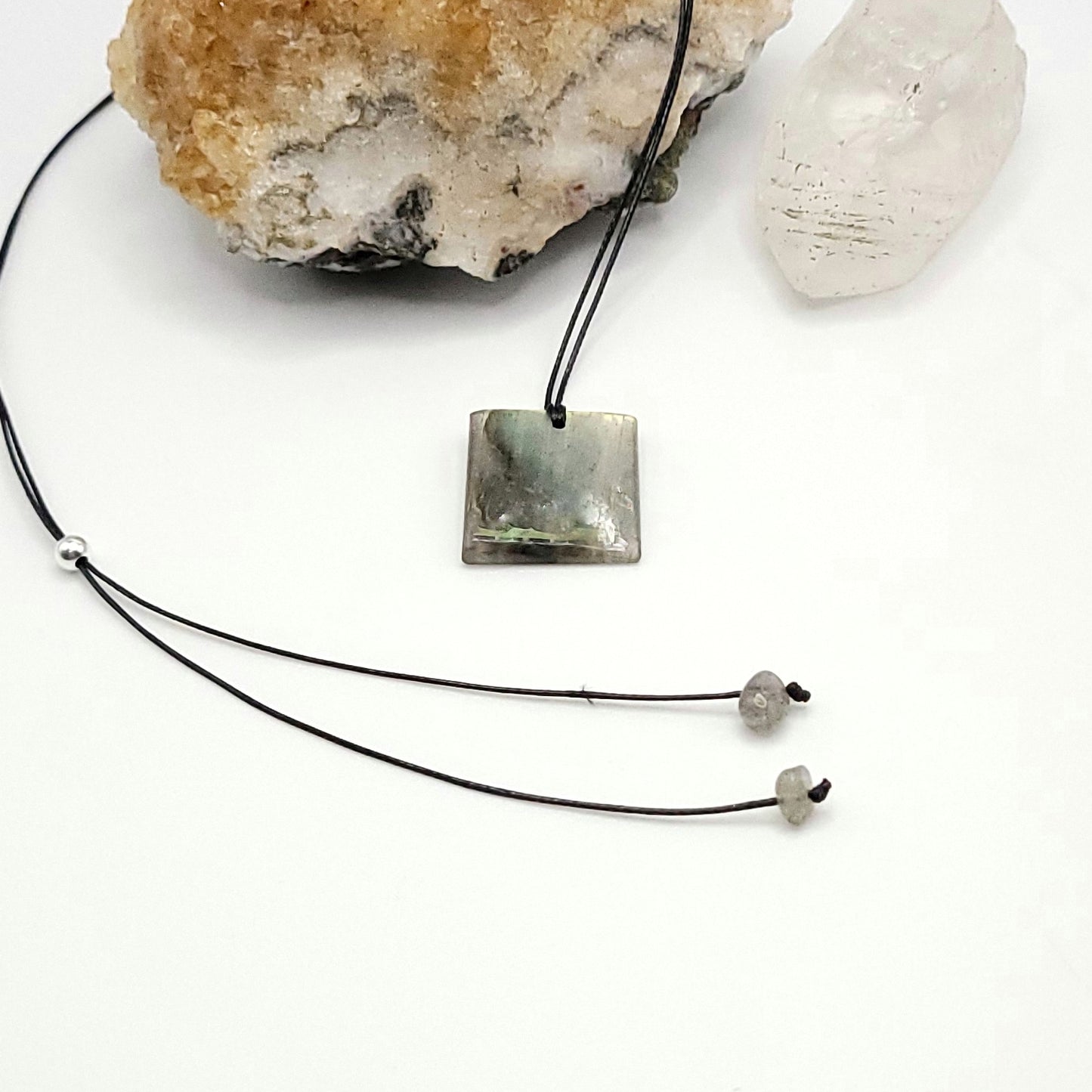 Adjustable Labradorite Crystal Necklace