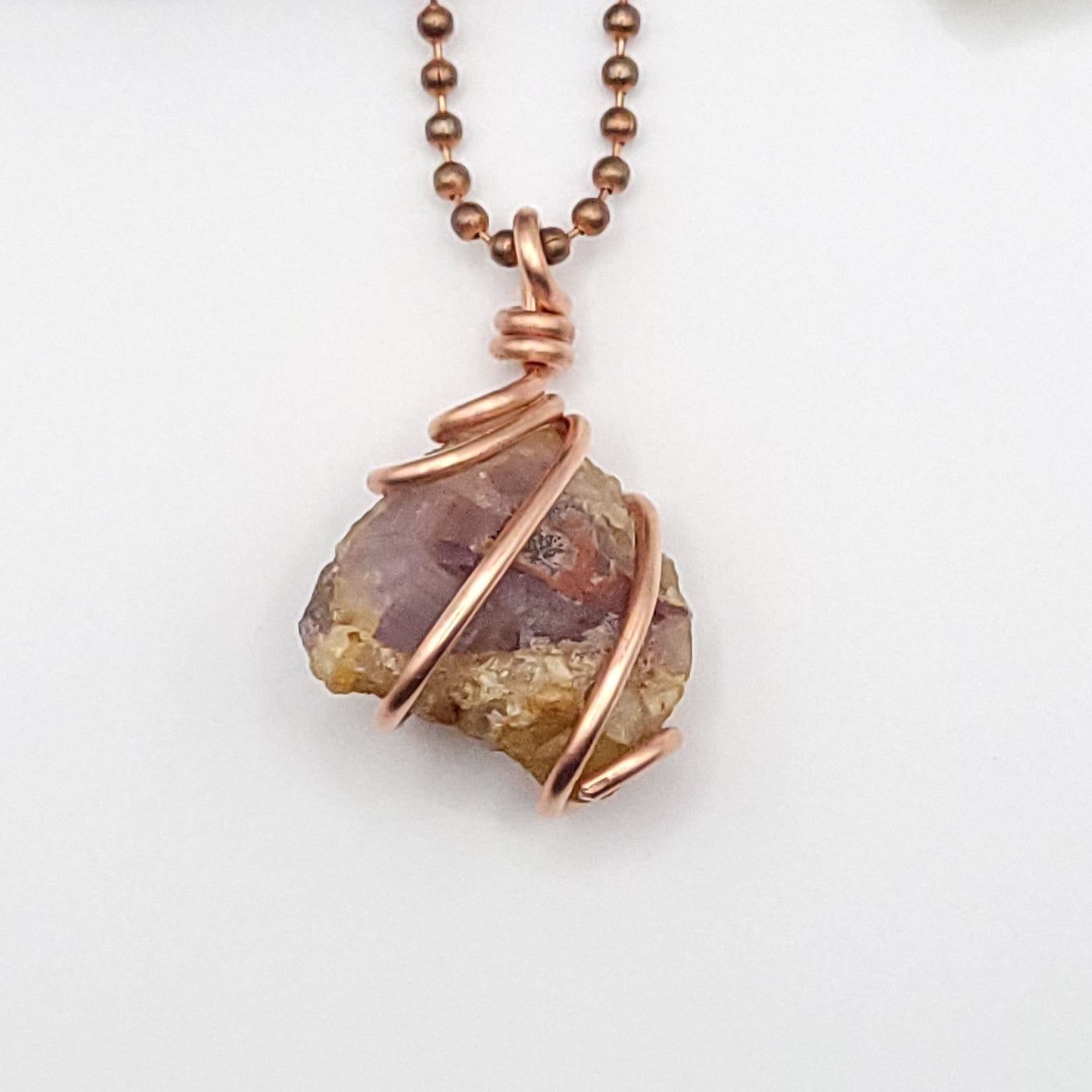 Raw Auralite 23 Crystal Necklace in Copper