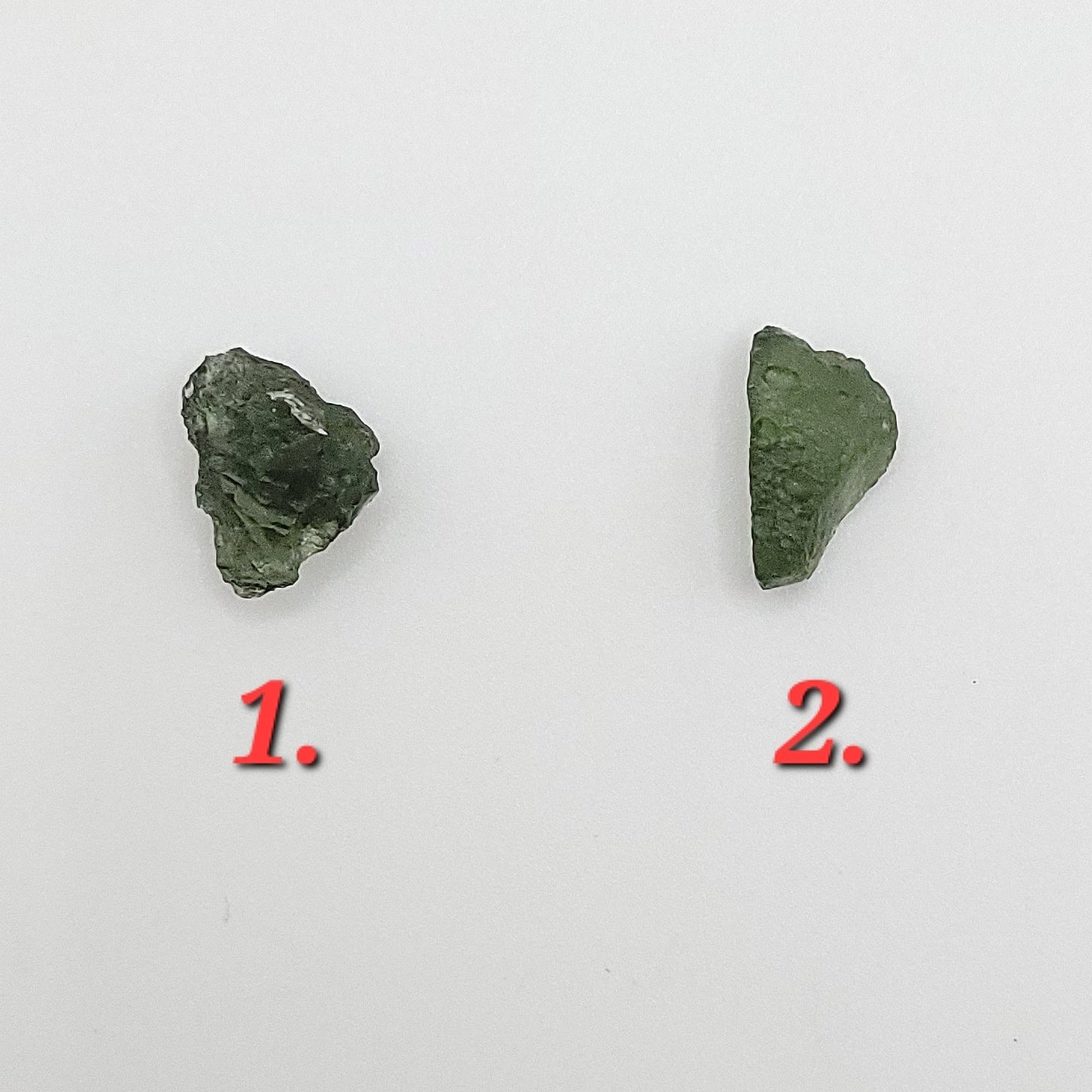 Green raw crystal