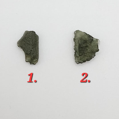 Raw Moldavite Necklace in Gold - Crystal for Transformation