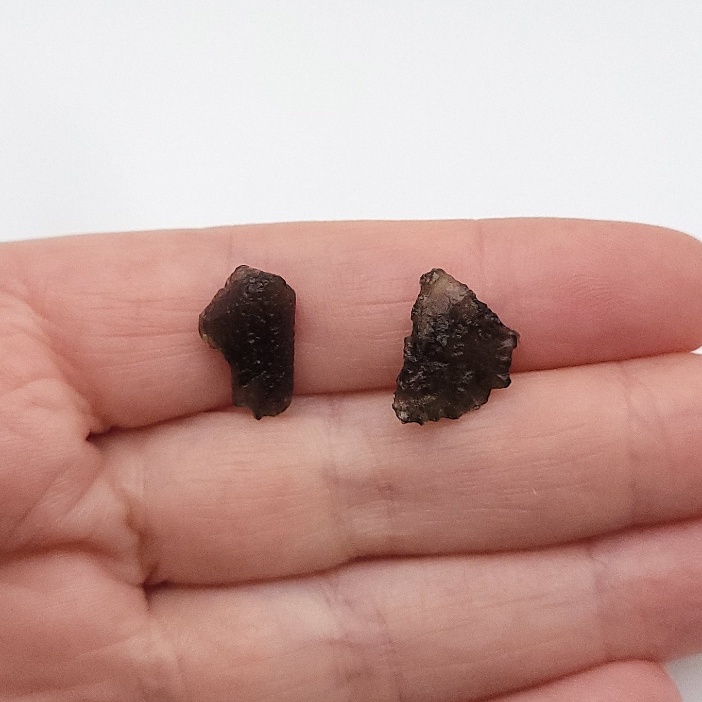 Raw Moldavite Necklace in Gold - Crystal for Transformation