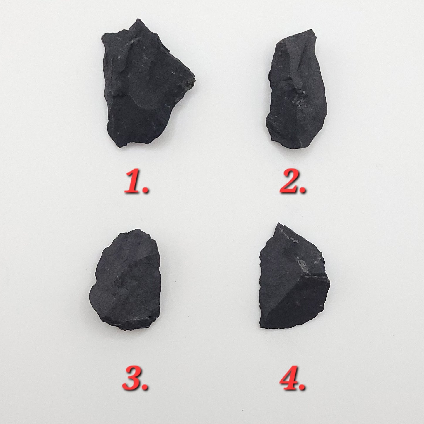 raw shungite necklace 4 stone choices