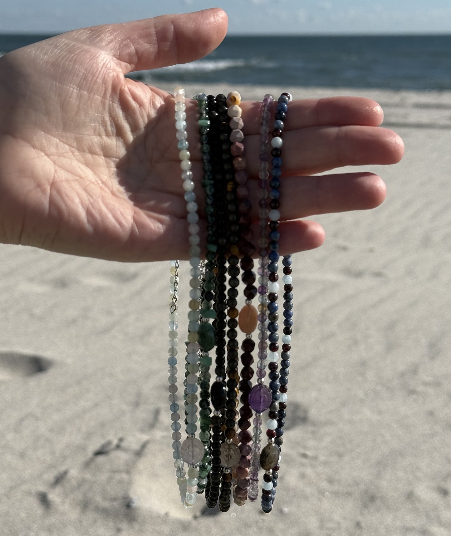 Amazonite Evil Eye Necklace - Crystal for Peaceful Transformation