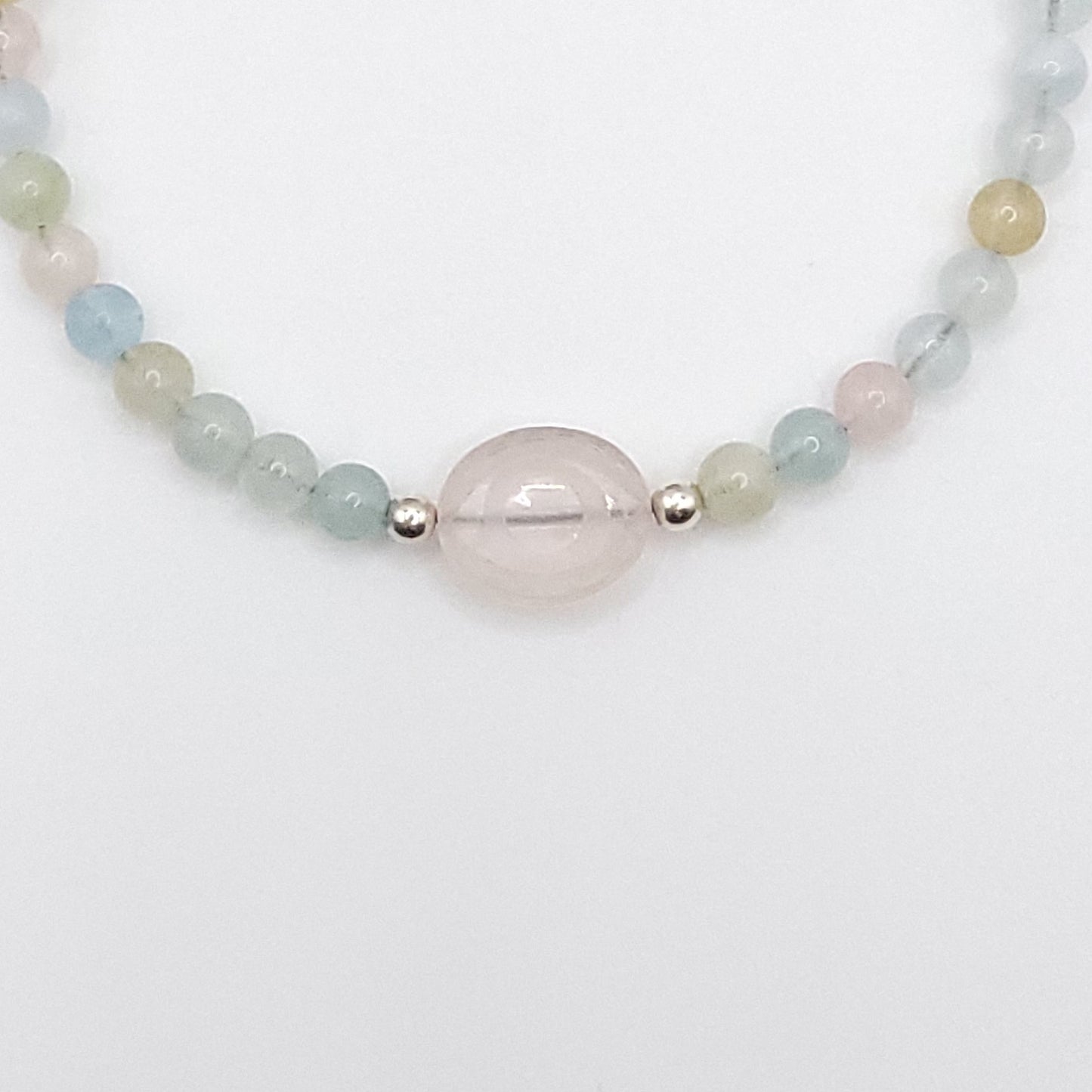 Rose Quartz Evil Eye Necklace – Crystal for Heart Protection