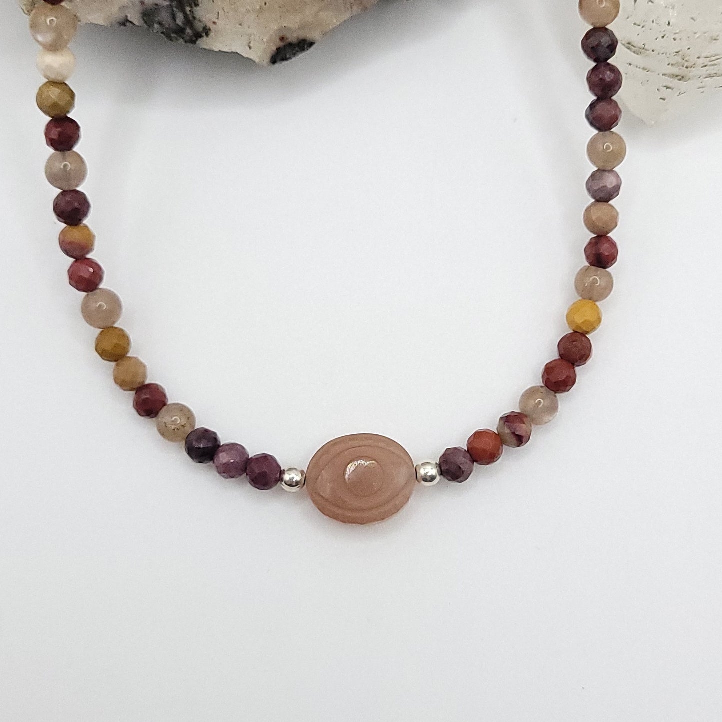 Sunstone Evil Eye Necklace - Crystal for Radiant Empowerment