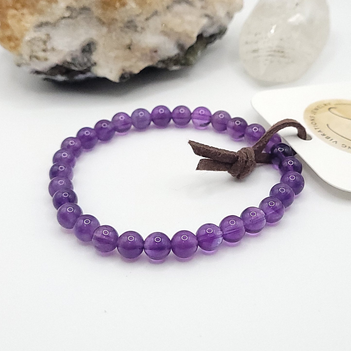 Amethyst Bracelet – Crystal for Calm, Clarity, & Balance