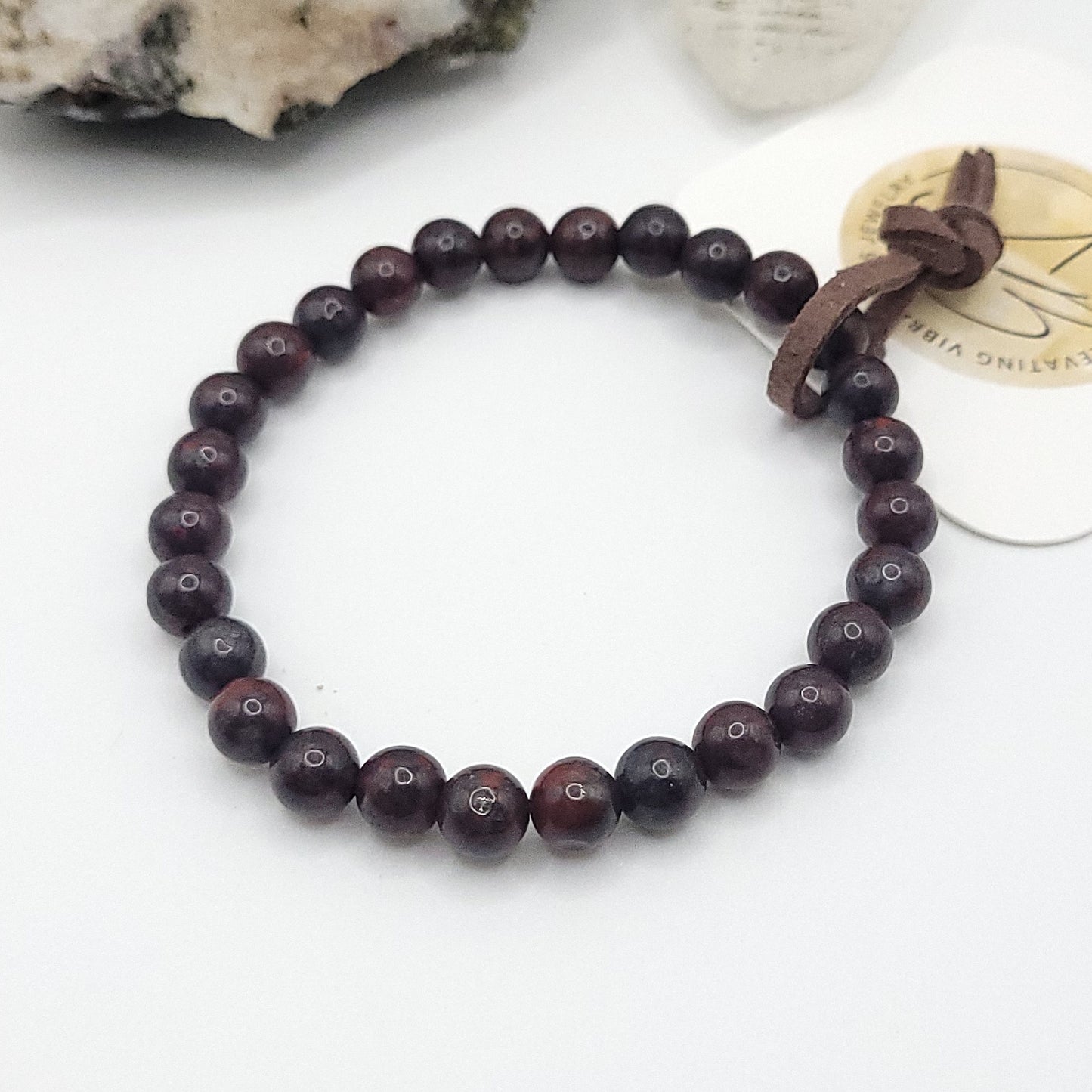 Brecciated Jasper Bracelet on white background