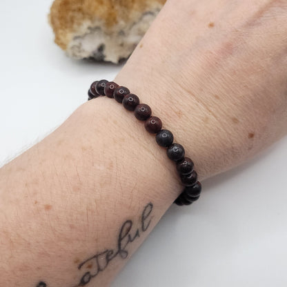 Brecciated Jasper Bracelet on wrist
